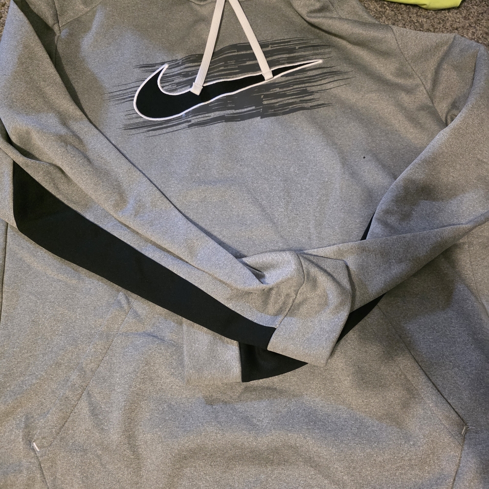 Nike Gray Hoodie with Black Logo